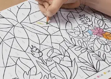 coloriage magique masque