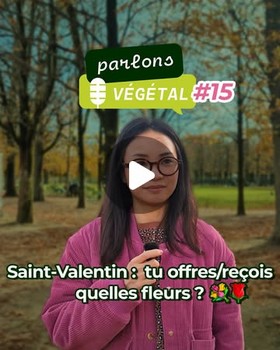 Instagram - Parlons végétal #15 Saint-Valentin : tu offres/reçois quelles fleurs ?